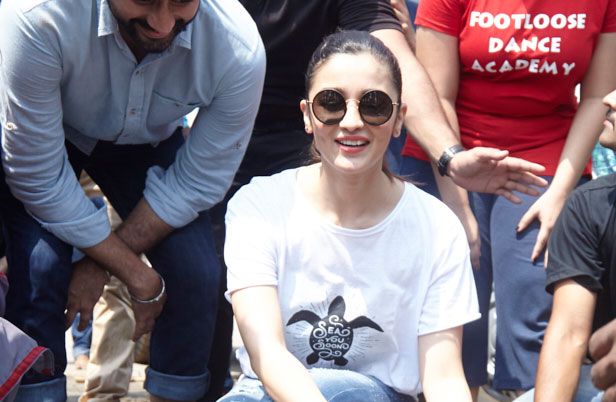 Alia Bhatt Releases Rescued Green Sea Turtle Into The Sea