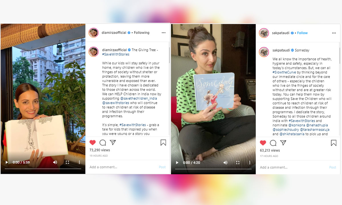 Dia Mirza, Soha Ali Khan, read children’s books, spreading warmth