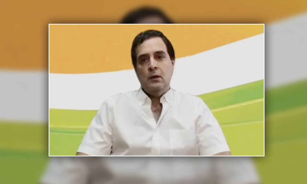 Rahul Gandhi: "In no way does a lockdown defeat the virus. It helps only to stop the virus for a short while".