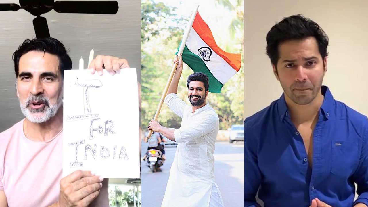 Akshay Kumar, Varun Dhawan and Vicky Kaushal lend support for #IFORINDIA