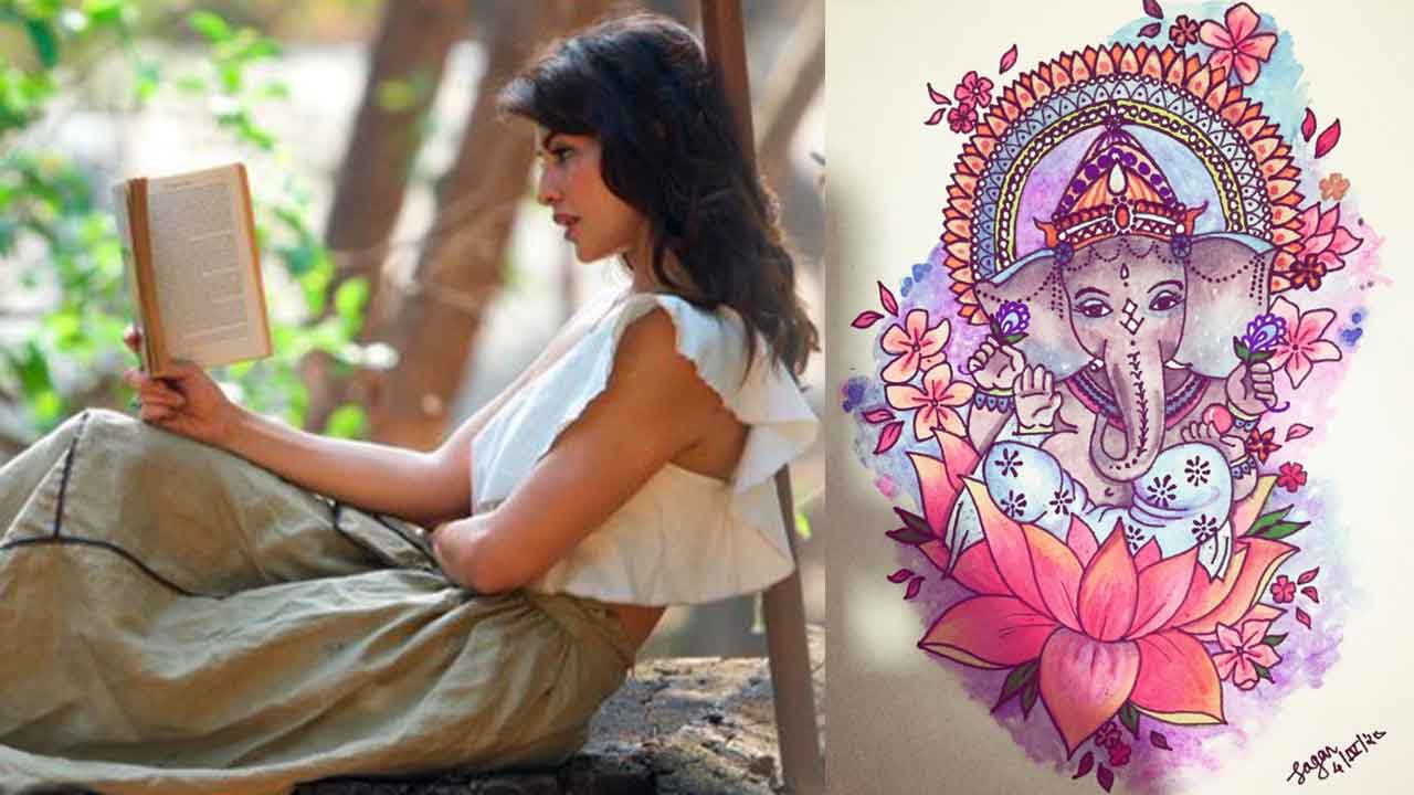 Celebrations of Ganapati festival at Jacqueline Fernandez’s home