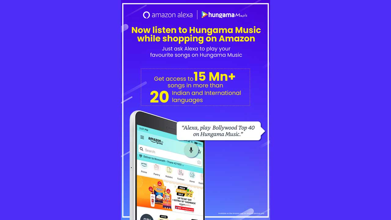 With Alexa, you can shop and hear your favourite songs on Hungama Music
