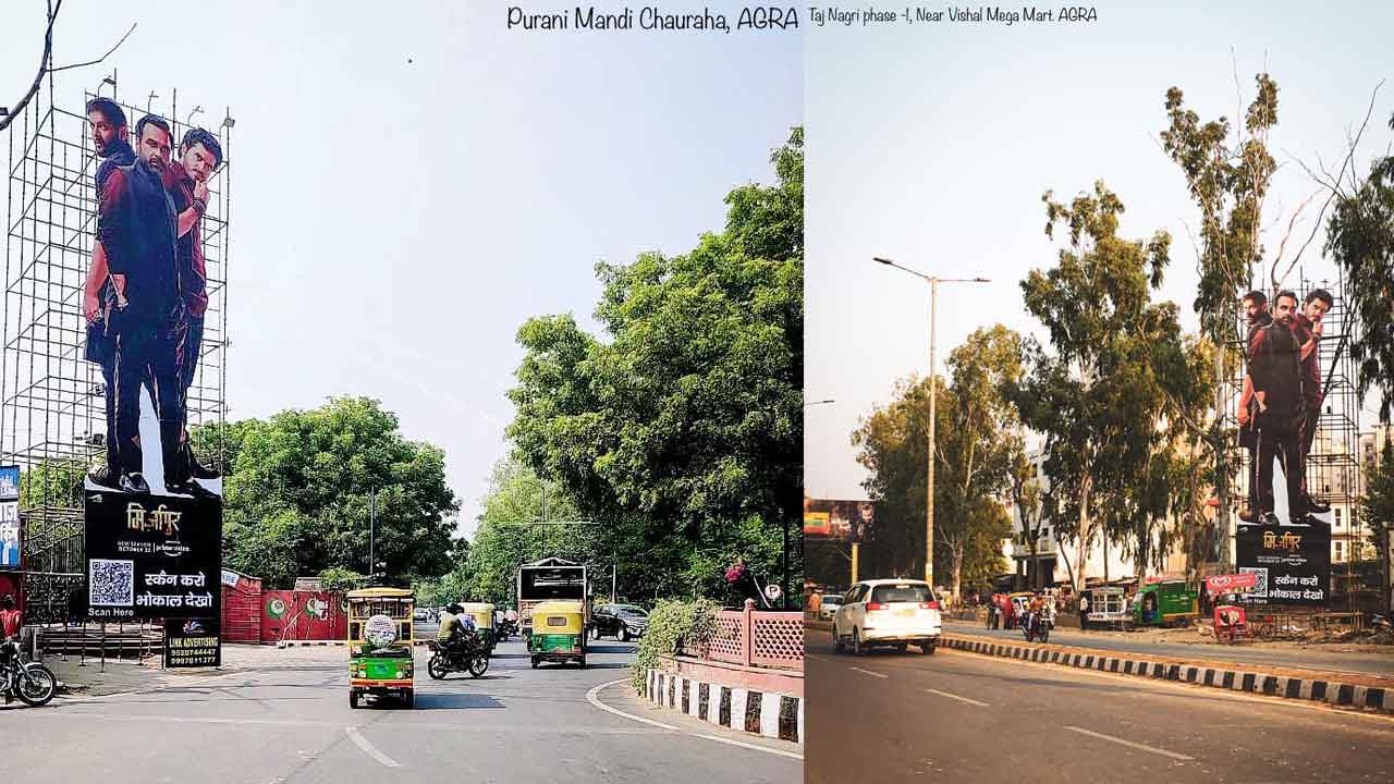 Eight cities of Uttar Pradesh are adorned with huge cut-outs of ‘Mirzapur’ stars