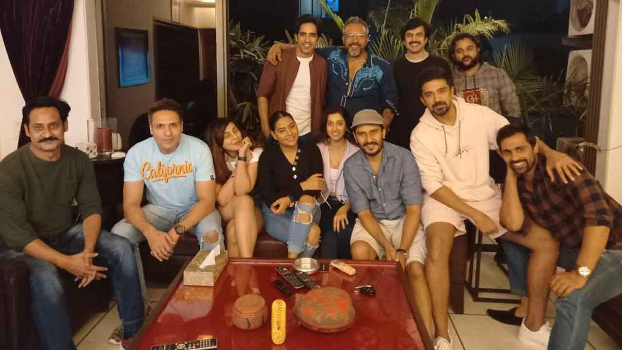 ‘Crackdown’ actor Ajay Singh Chaudhary attends Apoorva Lakhia’s burger party