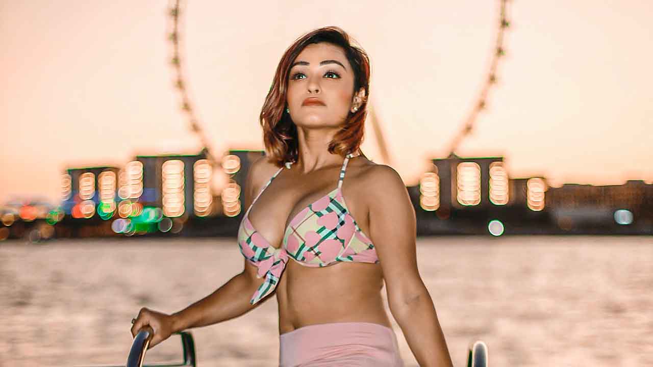 Actress and Vlogger Arya Vora travels by  a private plane and a luxurious Yacht in Dubai