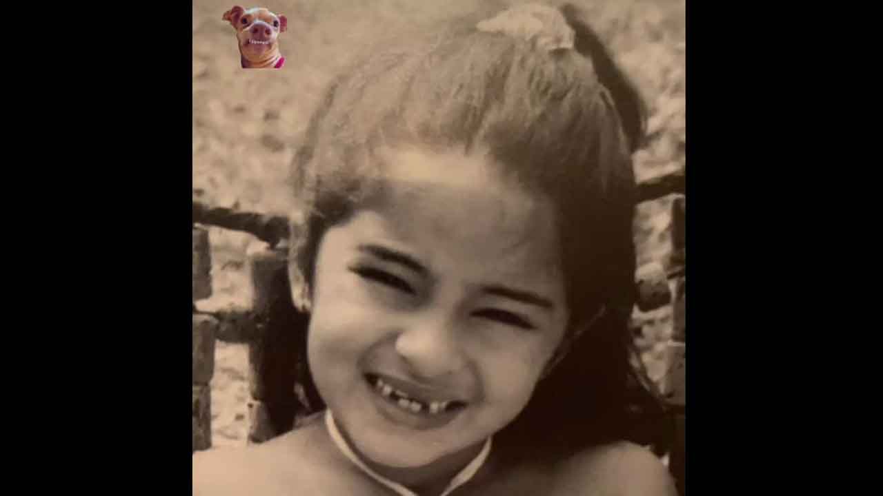 Ms Panday shares a super adorable picture from childhood!
