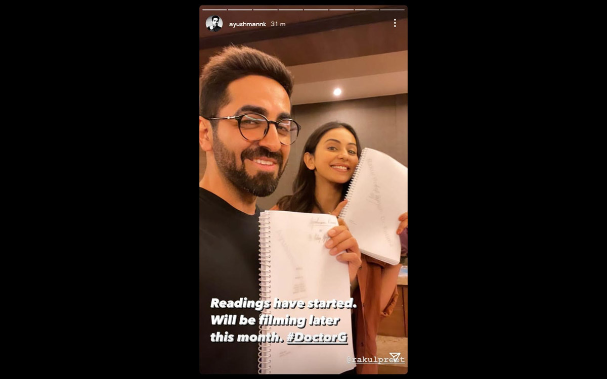 Ayushmann Khurrana and Rakul Preet Singh starts prep for ‘Doctor G’!