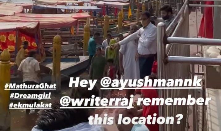 Nushrratt Bharuccha once again reaches Mathura Ghat to shoot yet another film!