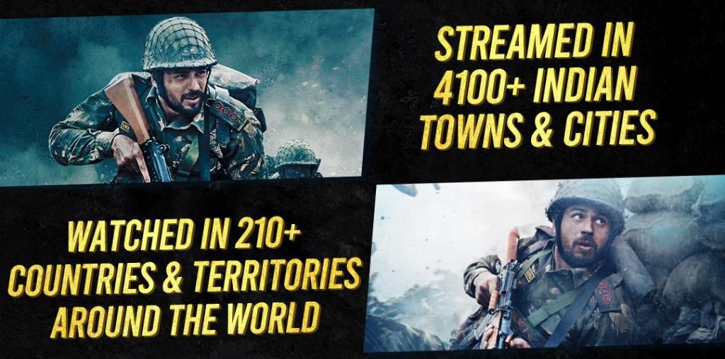 Shershaah creates a record, becomes #1 Watched Movie on APV!