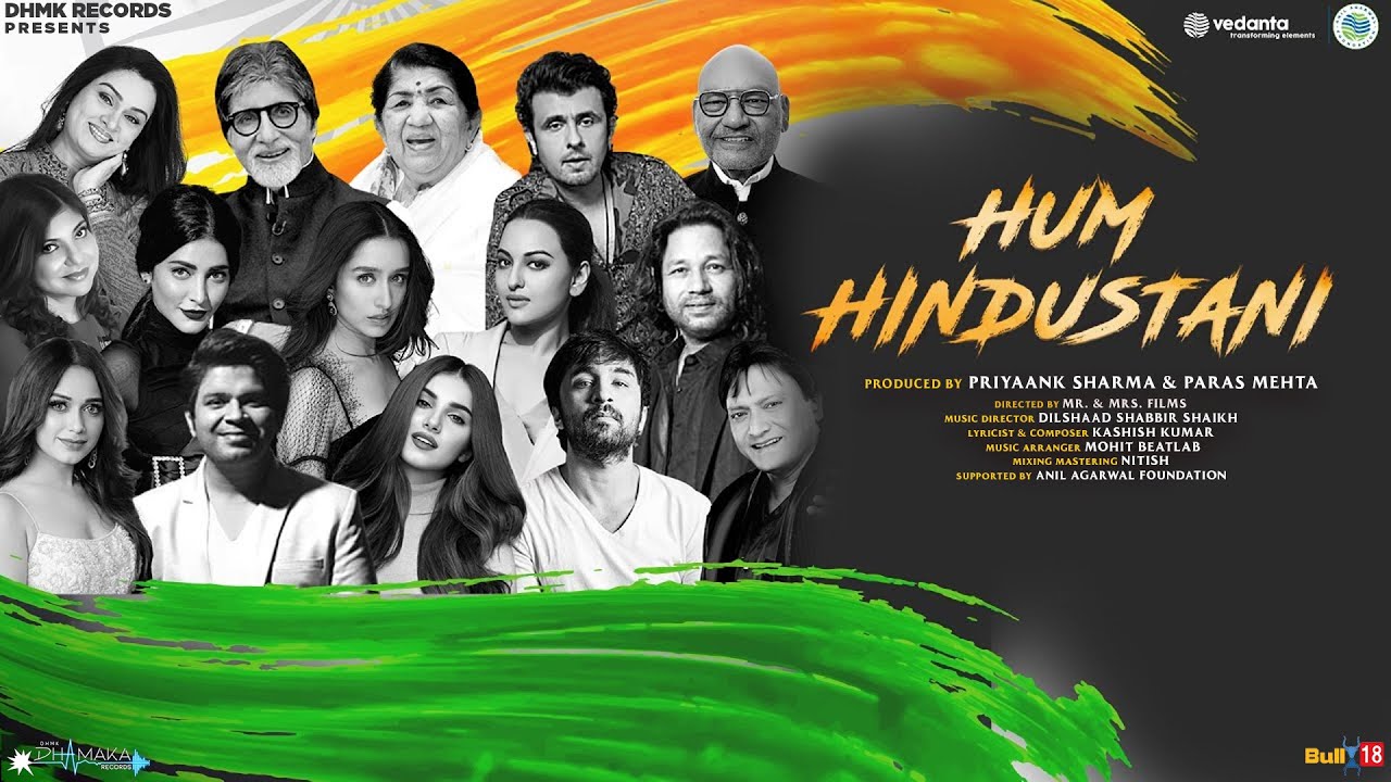 Dhamaka Records releases their ‘Hum Hindustani’ featuring 15 industry stalwarts!