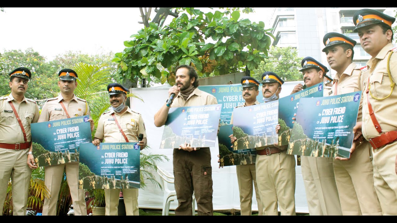 ‘Cop-Universe’ film maker Rohit Shetty launches ‘I am Cyber Friend’ at Juhu Police Station!