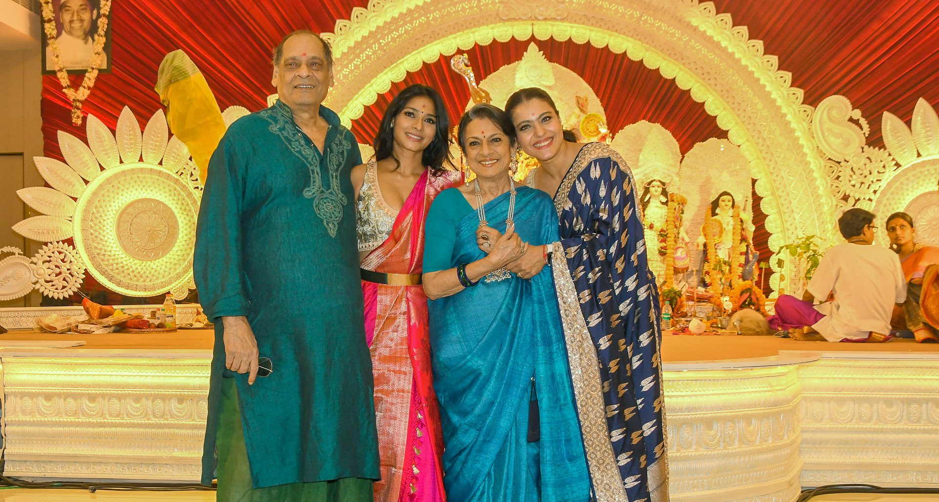 Celebrities, including Kajol, Taneesha and Rituparna Sengupta, visit one of the oldest and the biggest Durga Puja in Mumbai!
