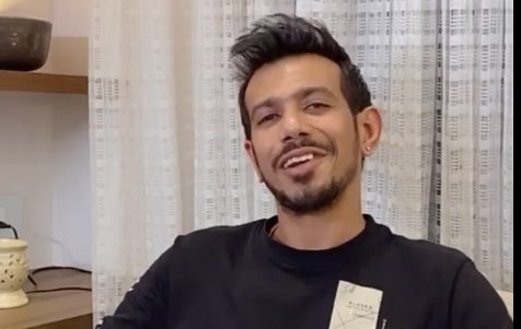 Yuzvendra Chahal performs on the song #BadBoyXBadGirl!