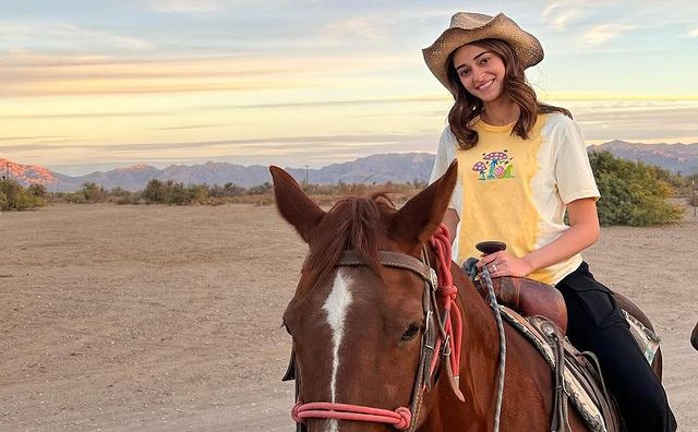 Ananya Panday is busy shooting Liger with Vijay Deverkonda in Los Angeles, both seem to be having fun!