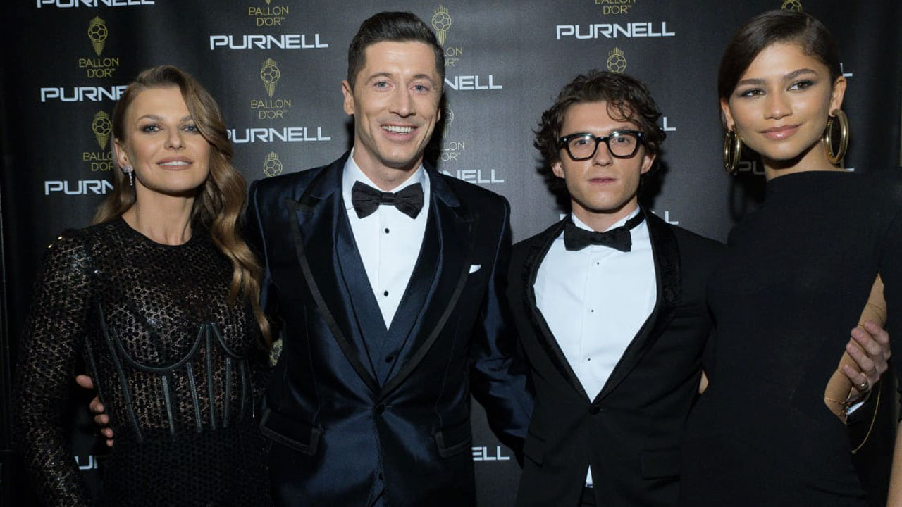Tom Holland and Zendaya of ‘Spider-Man: No Way Home’ walk the red carpet at Ballon d’Or in Paris, France!