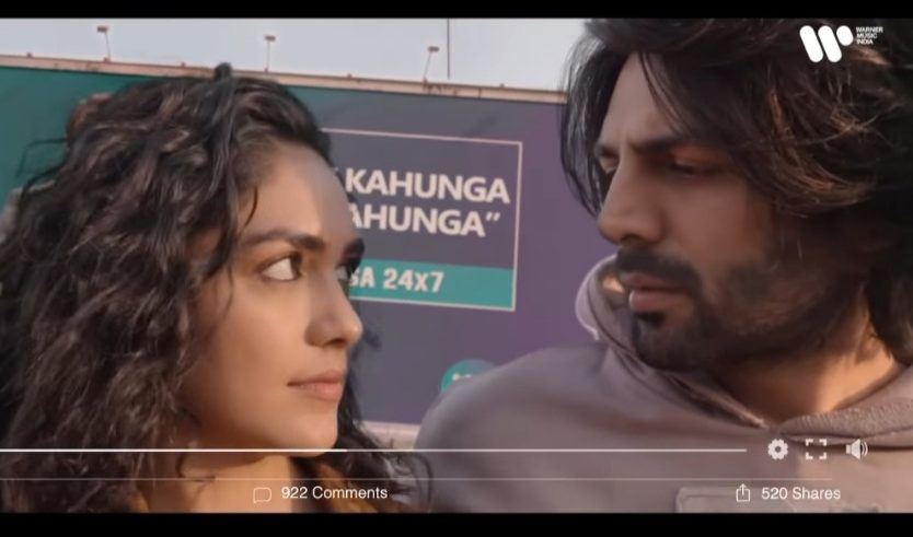 Check out Kartik Aaryan’s adorable chemistry with Mrunal Thakur in Dhamaka’s latest song “Kasoor”!