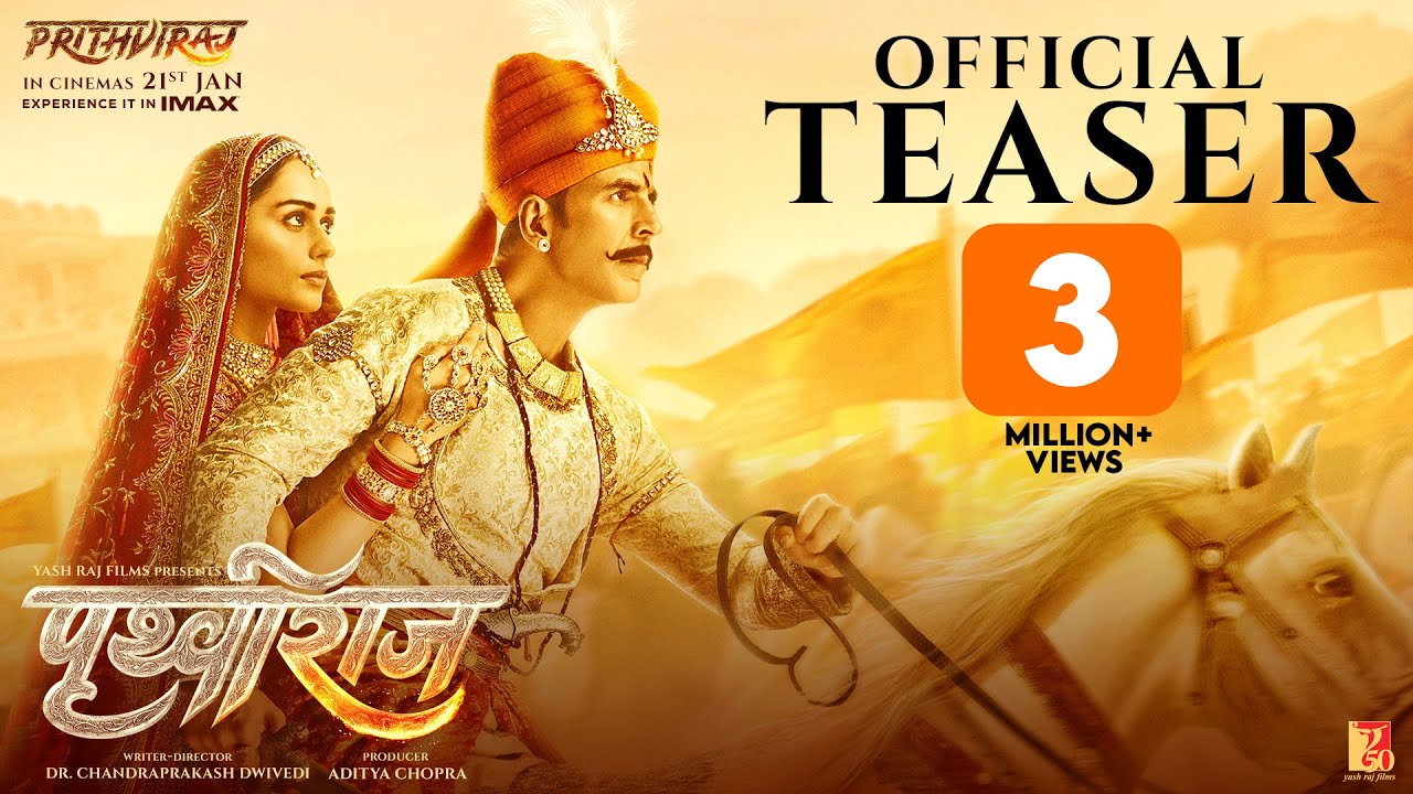 Akshay Kumar unveiled the teaser of ‘Prithviraj’ via social media and saluted the daredevilry of the braveheart!