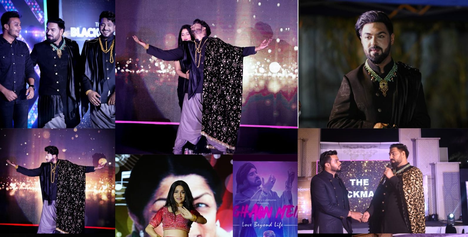 Sensuous, sizzling , extravagant and crazy Glam Guilt Black Magic Models Night!