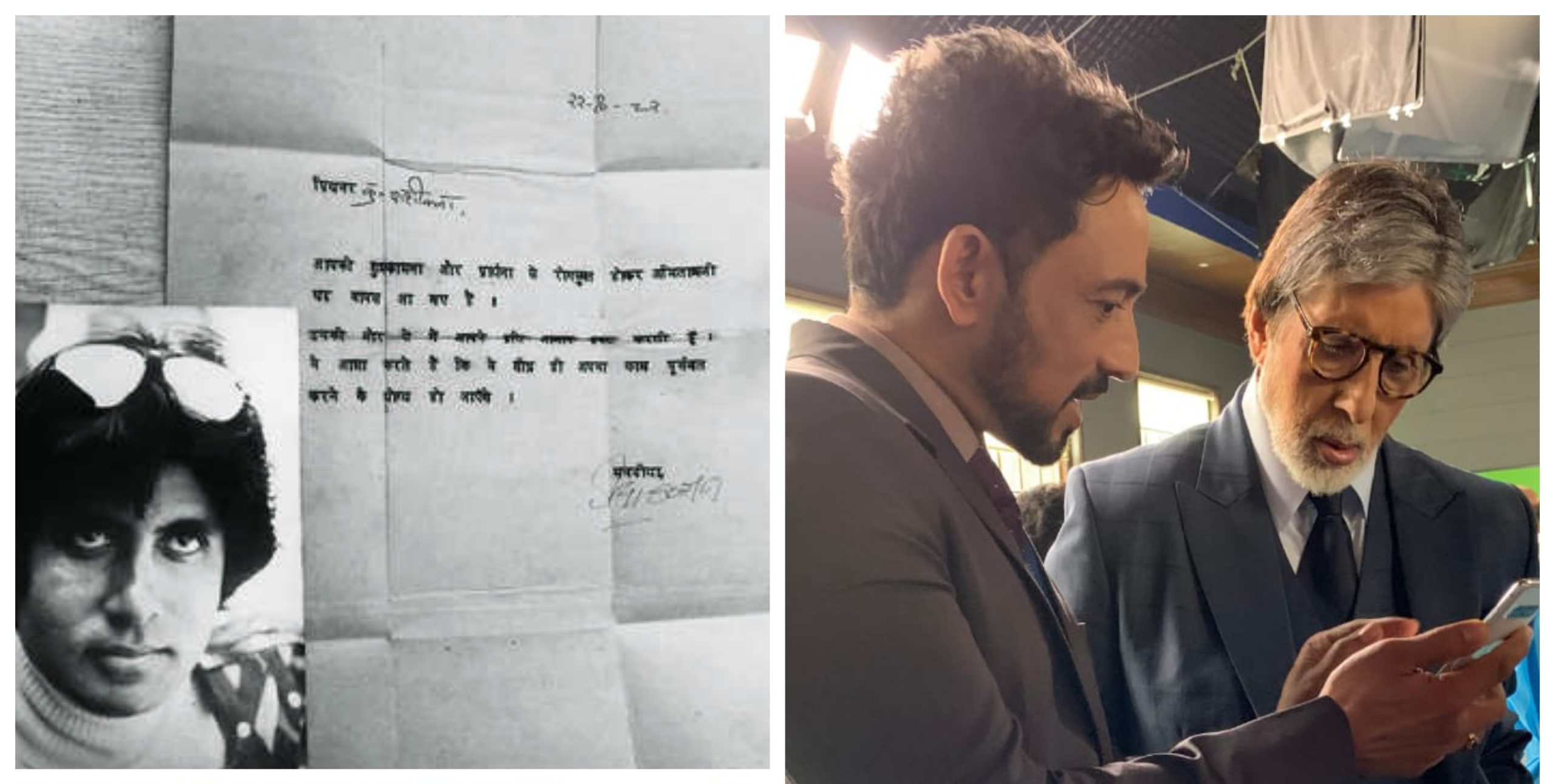 Hrishikesh Pandey cherishes a letter received from Big B!