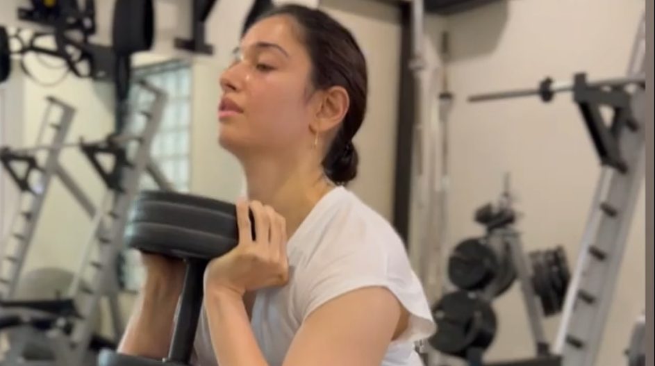 Tamannah Bhatia preps for ‘Babli Bouncer’, sweats it out in gym!