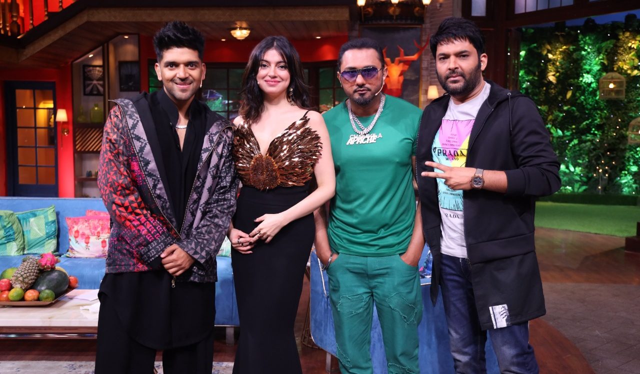 Honey Singh, Divya Khosla Kumar and Guru Randhawa promote their new music video ‘Designer’ on TKSS!
