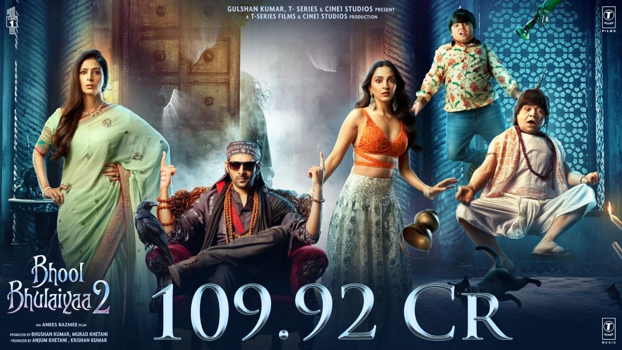 T-Series and Cine1 Studio’s  #BhoolBhulaiyaa2 enters 100 crore club!