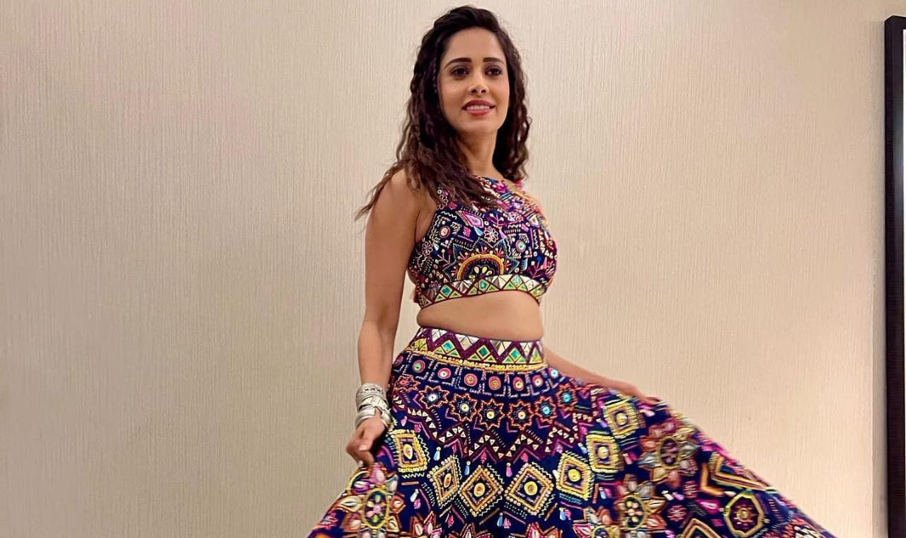 Nushrratt Bharuccha promotes Janhit Mein Jaari in Jaipur wearing a beautifully detailed purple Lehenga and Choli!