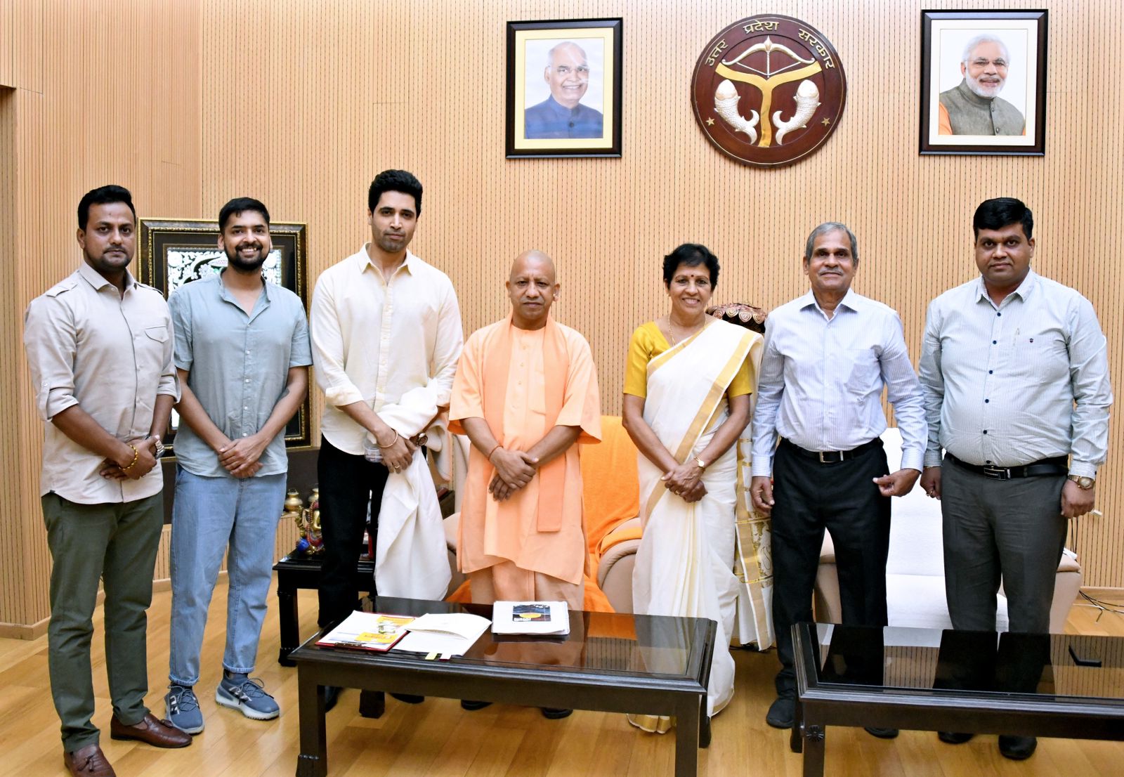 UP CM Shri Yogi Adityanath felicitates ‘Major’ Adivi Sesh and Major Sandeep Unnikrishnan’s parents!