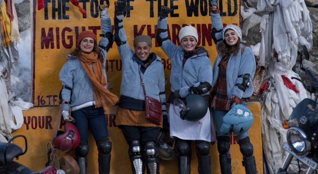 Team ‘Dhak Dhak’ ride from Delhi to Khardung La, becomes the first Hindi film unit to travel world’s highest motorable pass!