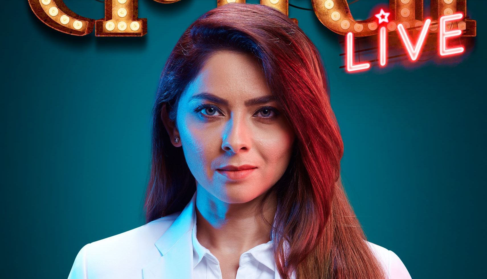 Sonalee Kulkarni adorned the avatar of a news anchor to promote her upcoming film, “Tamasha Live”!