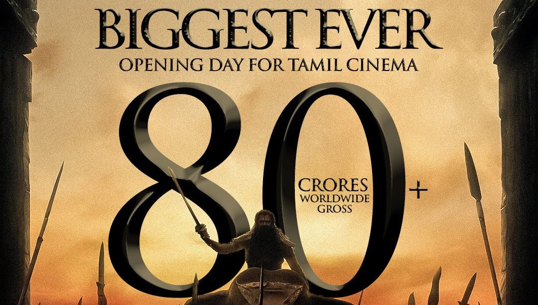 Day 1 Bumper Opening of 80+ Crores Worldwide Gross for “PS-1”!