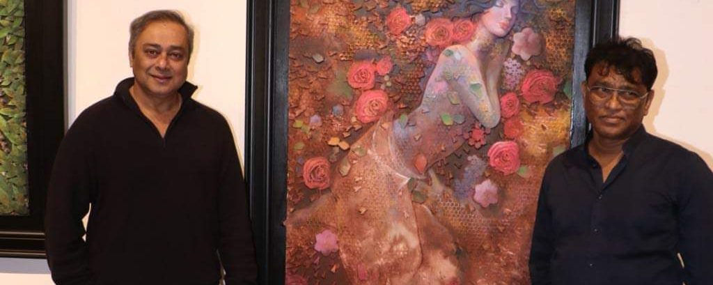 National and International awards Vijay Raut’s painting exhibition inaugurated by Sachin Khedekar!