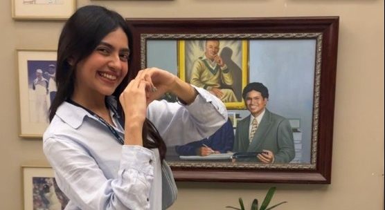 Kashika Kapoor attends the  3rd T20 India Women VS Australia women’s Match, presents The Player of the Match Award!