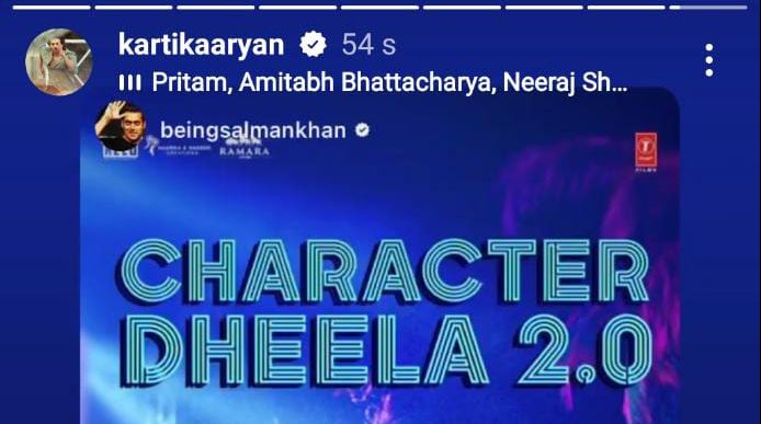 Original ‘Character Dheela’ star  Salman Khan sends blessings for Kartik Aaryan’s ‘Character Dheela 2.0’!