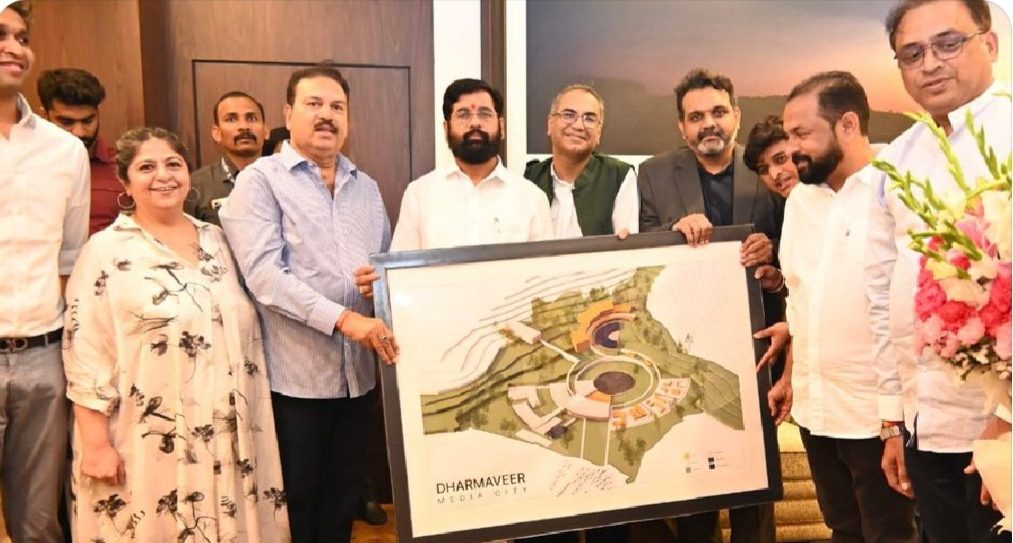 Maharashtra CM Eknath Shinde announces the launch of ‘Dharmaveer Media City’!