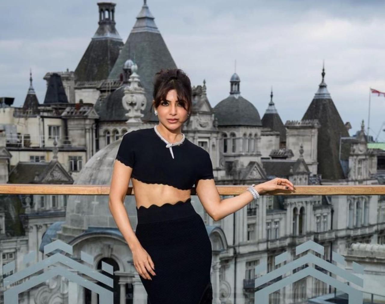 Stylish and chic Samantha Ruth Prabhu attends the London premier of Citadel!