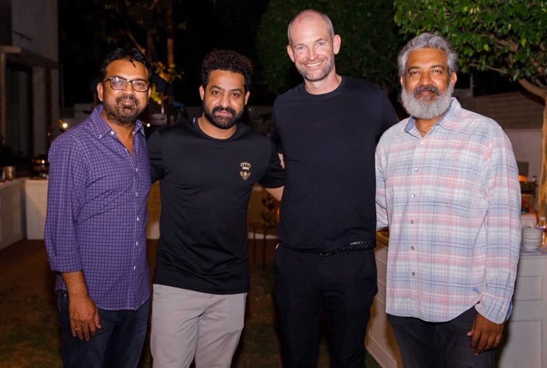 NTR Jr. hosts a special dinner for James Farrell, VP International at Amazon Studios!