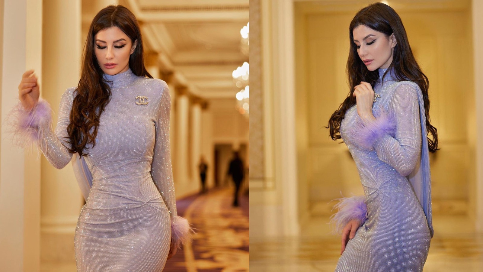 Giorgia Andriani flaunts her envious curves in a Sequin dress!