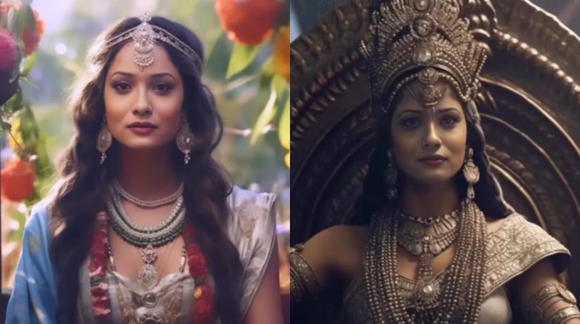 Ankita Lokhande dives into the fascinating realm of AI-generated looks!