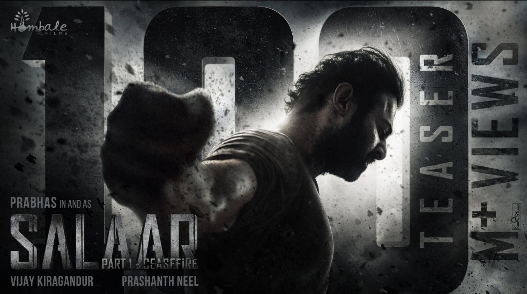 ‘Salaar: Part 1 Ceasefire’  teaser gets 100+M views, trailer to be out in August!
