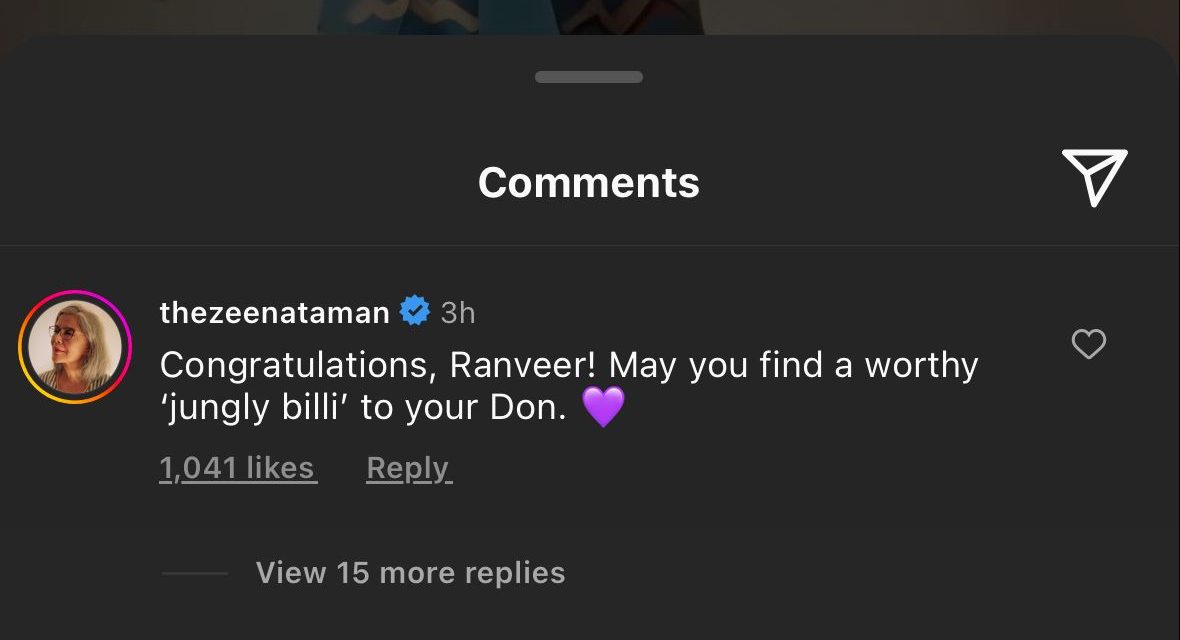 Original ‘Don Girl’ Zeenat Aman congratulates new ‘Don’ Ranveer Singh!