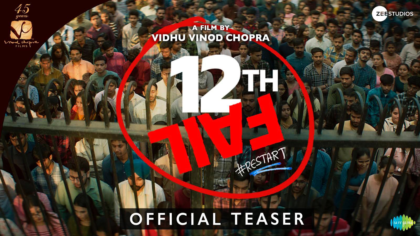 Vidhu Vinod Chopra’s 12th Fail teaser scores millions of views in record time!