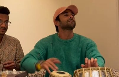 Pulkit Samrat surprises Kriti Kharbanda with his newfound tabla-playing prowess!
