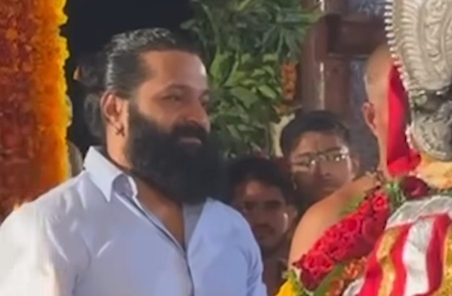 Rishab Shetty celebrates the Kola festival with family!