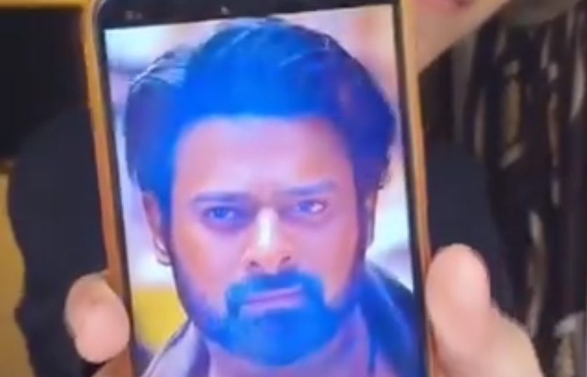 Fan creates Water Portrait of Prabhas!