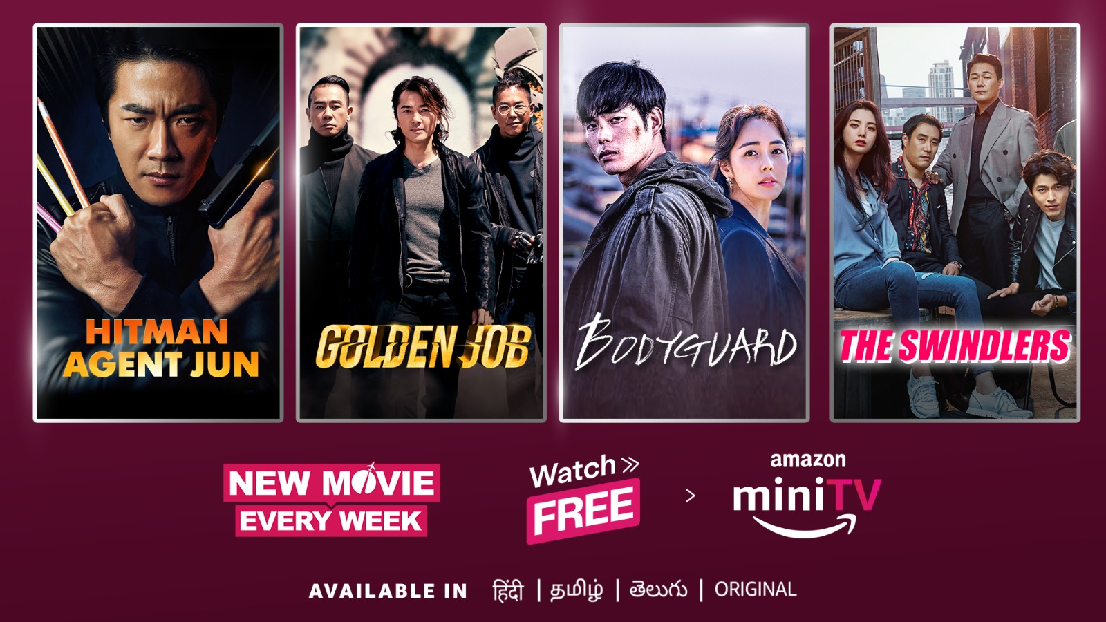 Action-packed Asian movies dubbed in Hindi, Tamil, and Telugu available on Amazon miniTV!