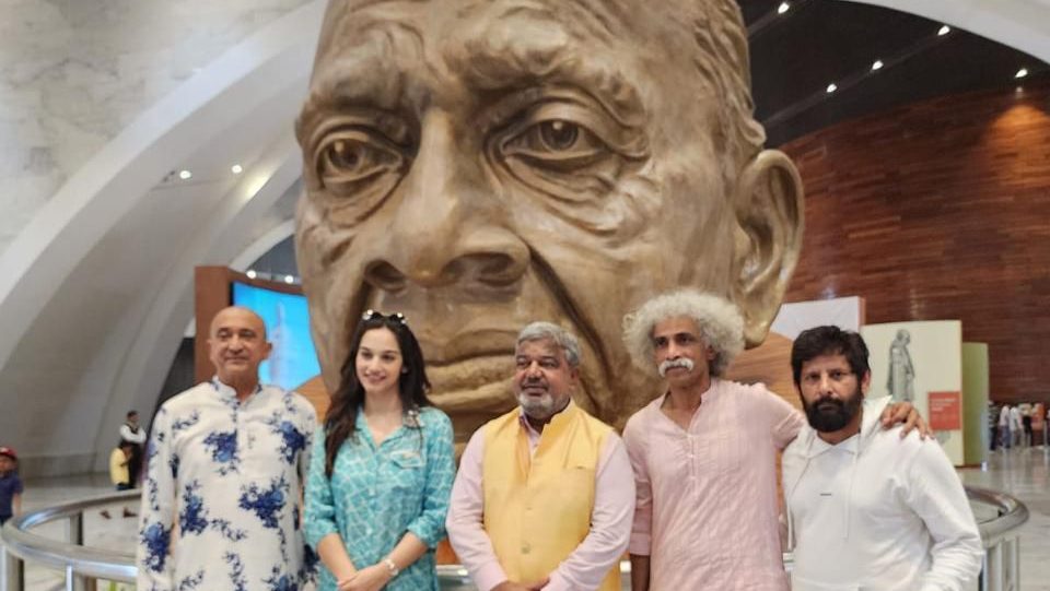 The cast of ‘Razakar The Silent Genocide of Hyderabad’ visit the Statue of Unity!