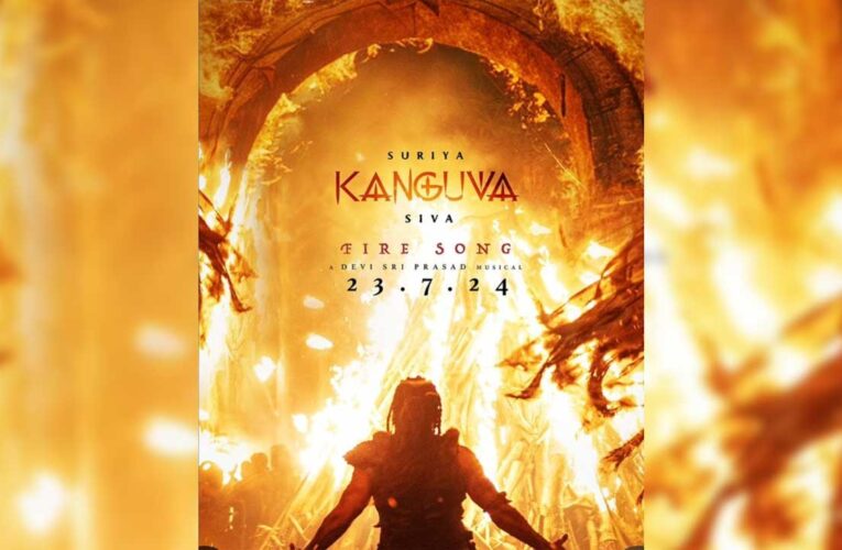 ‘Kanguva’ announces the release of the Fire Song with a new poster!