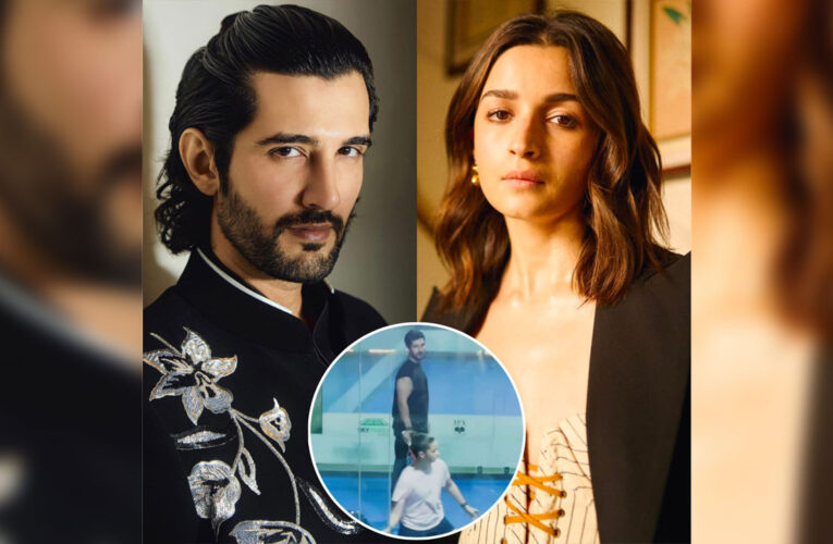 Aditya Seal plays Padel Board match with Alia Bhatt!