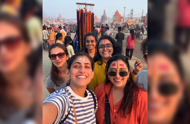 Kubbra Sait Goes on a Spiritual Journey, Visits Mahakumbh!